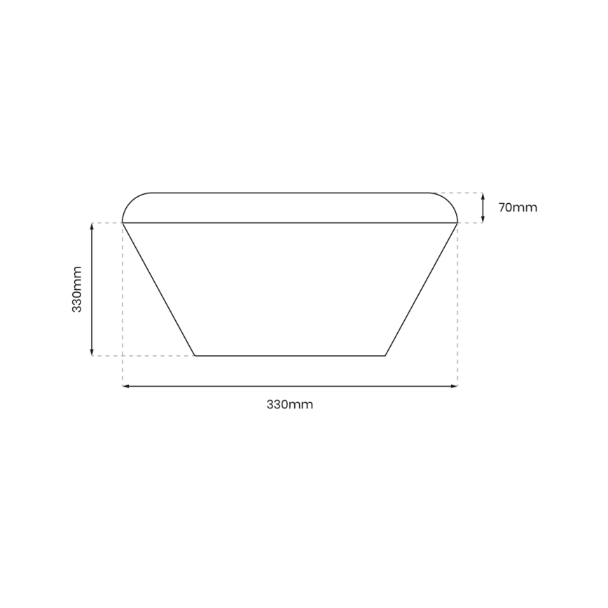 LED Badrumsplafond med sensor NEMO LED/16W/230V IP44 svart