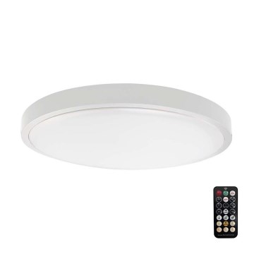 LED Badrumsplafond med sensor SAMSUNG CHIP LED/24W/230V IP44 4000K Ø 35 cm vit + fjärrkontroll