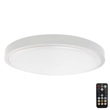 LED Badrumsplafond med sensor SAMSUNG CHIP LED/24W/230V IP44 6500K Ø 35 cm vit + fjärrkontroll