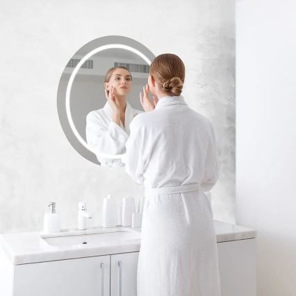 LED Badrumsspegel med uppvärmning och bakgrundsbelysning LED/25W/230V IP44 3000K/4000K/6400K