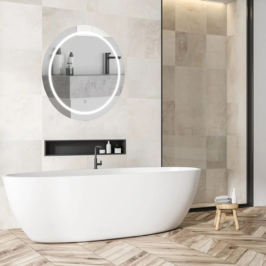 LED Badrumsspegel med uppvärmning och bakgrundsbelysning LED/25W/230V IP44 3000K/4000K/6400K