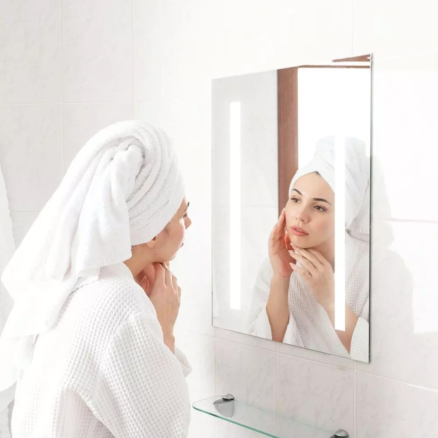 LED Badrumsspegel med uppvärmning och bakgrundsbelysning LED/17W/230V IP44