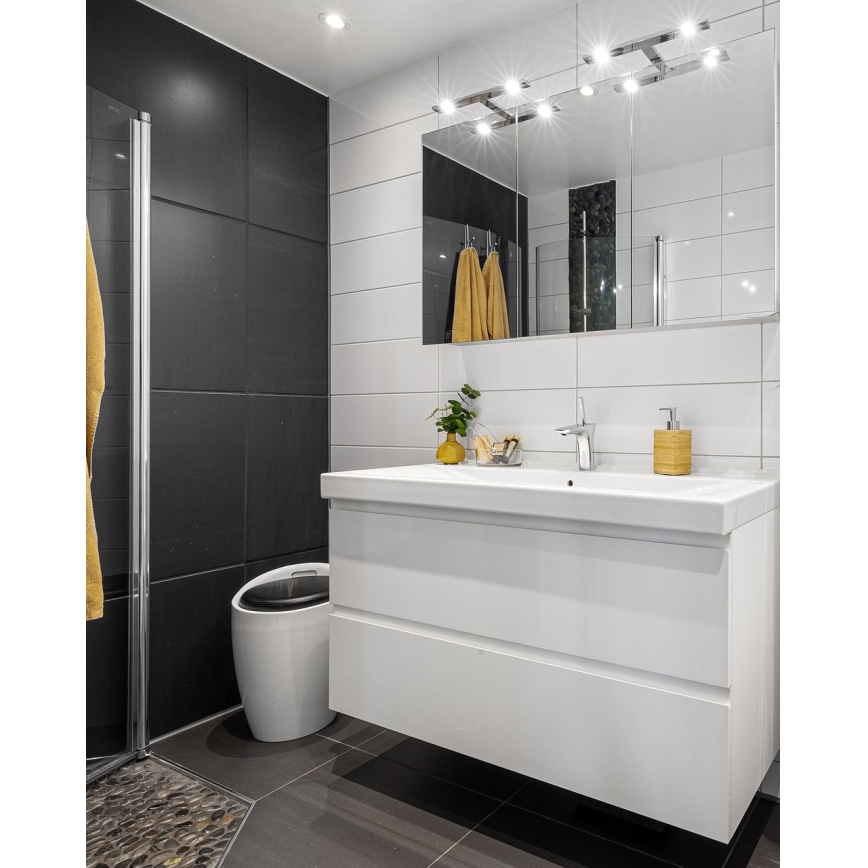 LED Badrumsspegelbelysning LED/5W/230V 4000K 30 cm IP44 blank krom