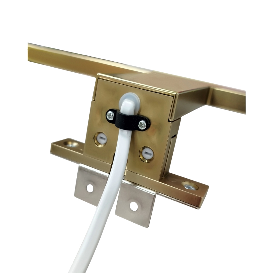 LED Badrumsspegelbelysning LED/8W/230V 4000K 50 cm IP44 matt guld