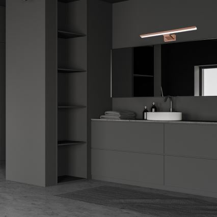 LED-badrumsspegelbelysning SHINE LED/13,8W/230V 60 cm IP44 roséguld