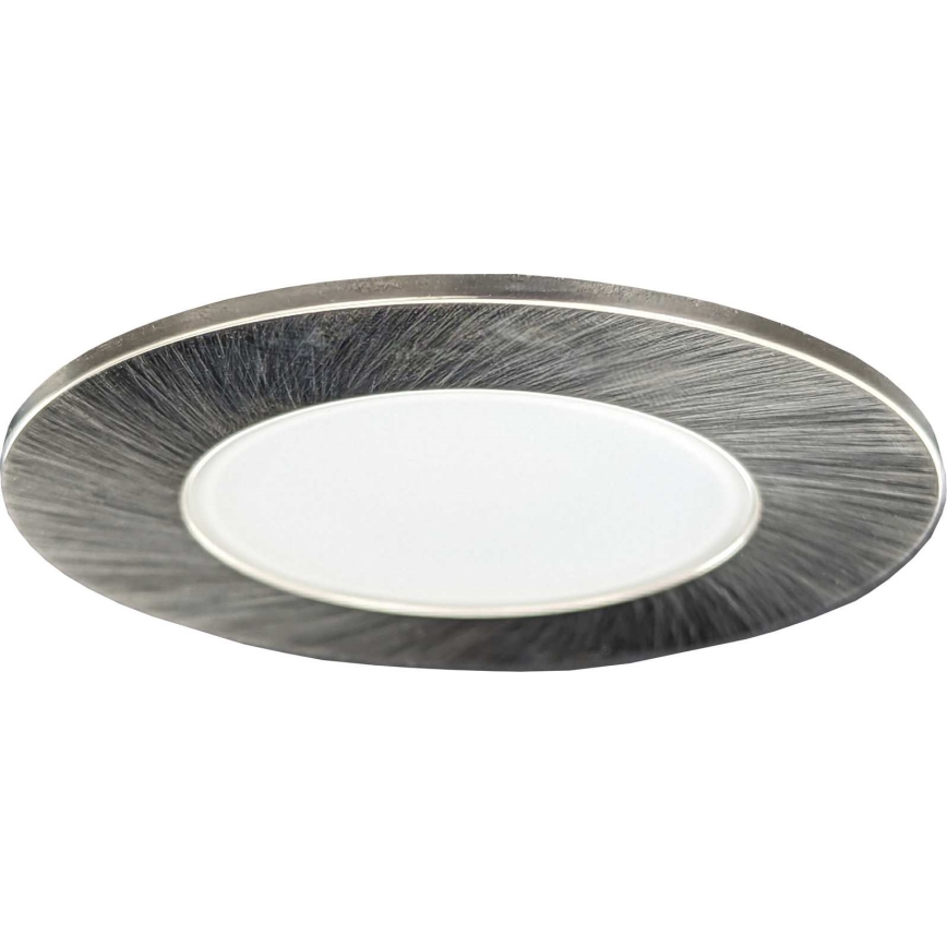 LED Badrumsinfälld taklampa BONO LED/5W/230V 3000K IP65 blank krom