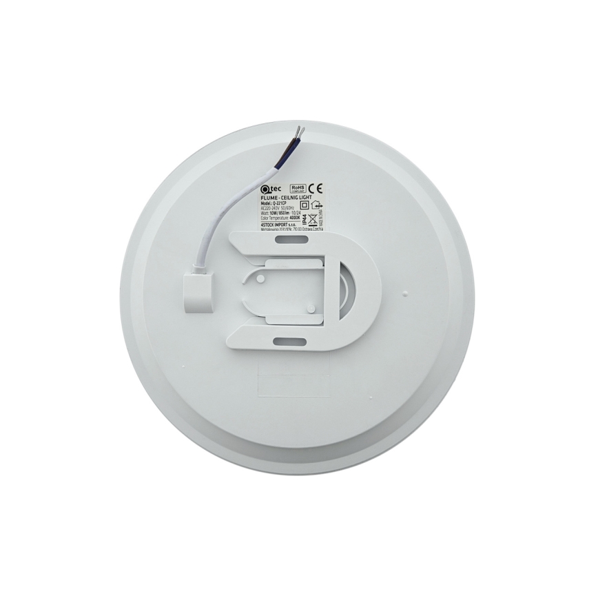 LED badrumstaklampa FLUME LED/10W/230V Ø 22,5 cm IP44 svart