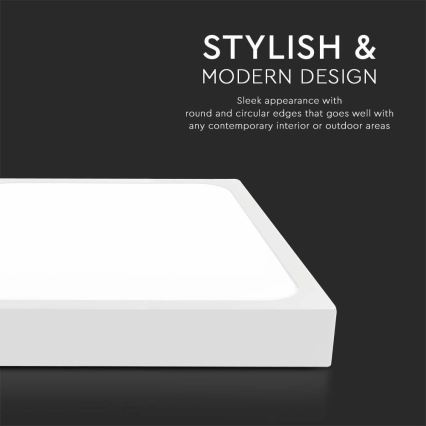 LED Badrumsplafond LED/30W/230V 6500K IP44 42x42 cm vit