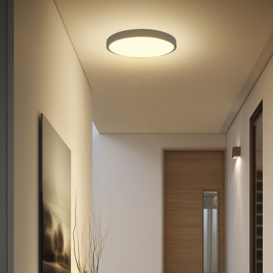 LED Badrumstaklampa SAMSUNG CHIP LED/36W/230V IP44 3000K Ø 35 cm svart