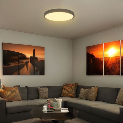 LED Badrumstaklampa SAMSUNG CHIP LED/36W/230V IP44 4000K Ø 35 cm svart