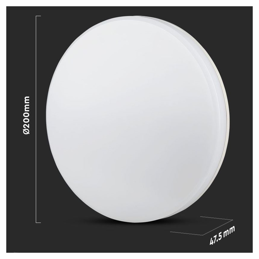 LED Badrumstaklampa SAMSUNG CHIP LED/15W/230V 20 cm 3000K IP44