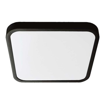 LED Badrumstaklampa SAMSUNG CHIP LED/18W/230V IP44 6500K 25x25 cm svart