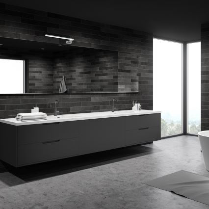 LED badrumsväggarmatur SHINE LED/11W/230V 45 cm IP44 polerad krom