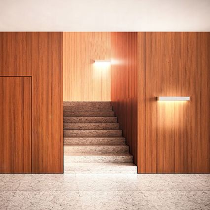 LED badrumsvägglampa LED/9W/230V 40 cm IP44 blank krom