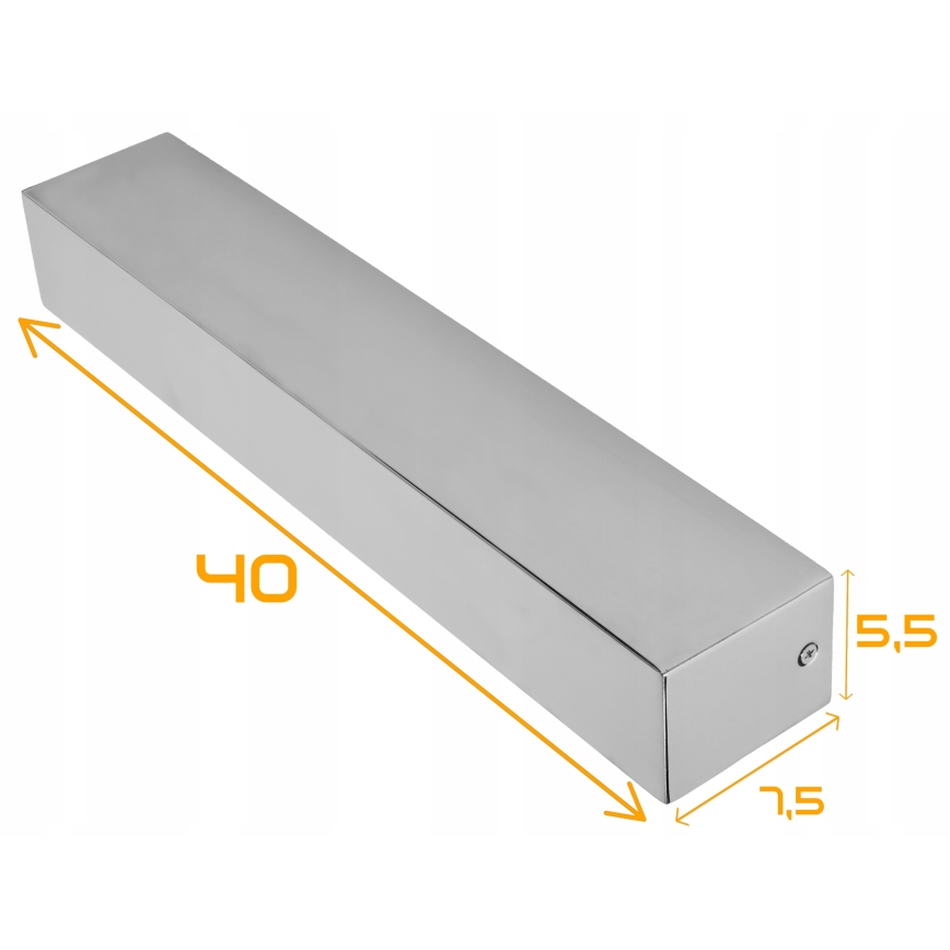 LED badrumsvägglampa LED/9W/230V 40 cm IP44 blank krom