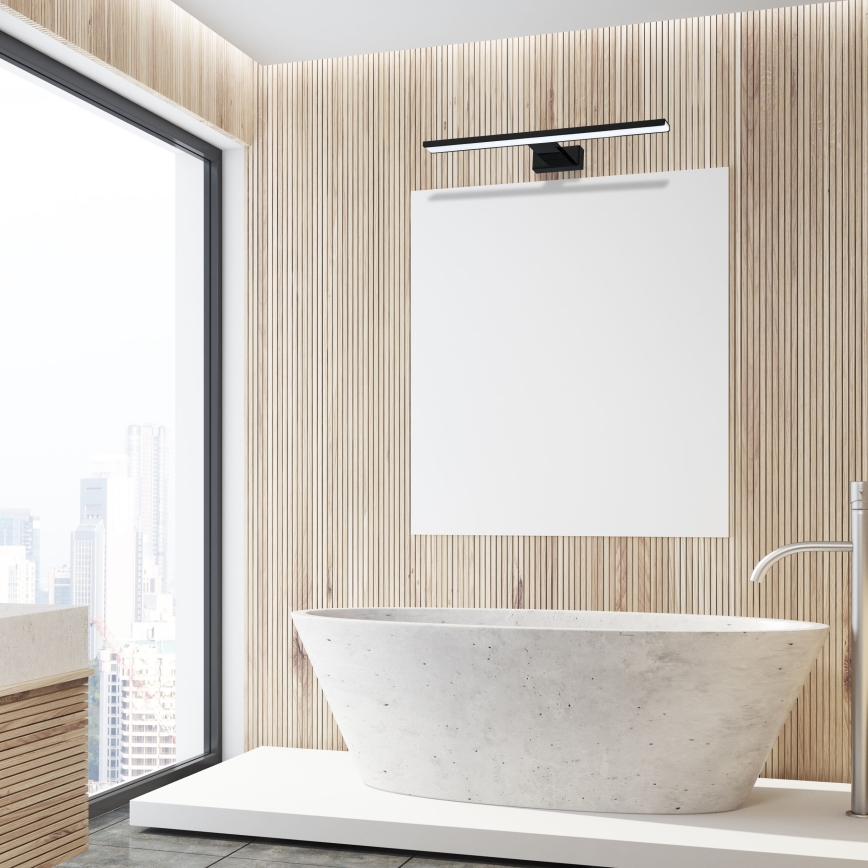 LED badrumsvägglampa SHINE LED/13,8W/230V 60 cm IP44 svart