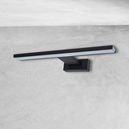 LED badrumsvägglampa SHINE LED/7W/230V 30 cm IP44 svart