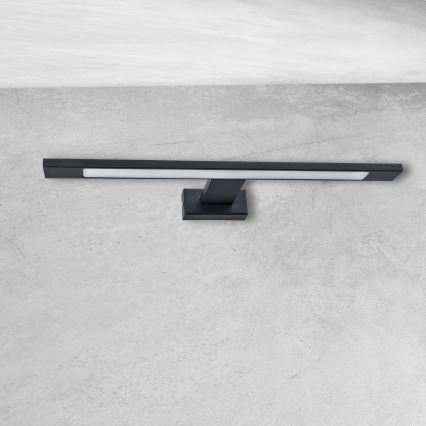 LED badrumsvägglampa SHINE LED/7W/230V 40 cm IP44 svart