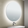 LED Badrumsvärmeväggspegel med belysning FOCUS LED/18W/230V 3000/4200/6000K Ø 45 cm IP44