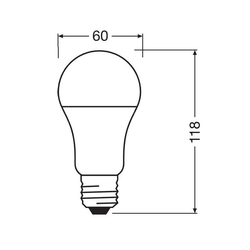 LED Bakteriedödande glödlampa  A100 E27/13W/230V 2700K - Osram