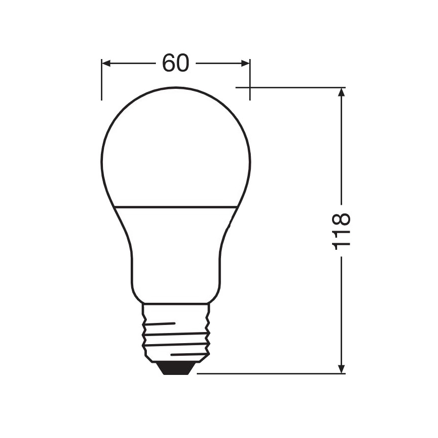 LED Bakteriedödande glödlampa  A75 E27/10W/230V 6500K - Osram