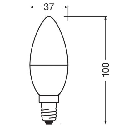 LED Bakteriedödande glödlampa  B40 E14/4,9W/230V 4000K - Osram