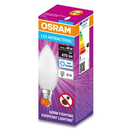 LED Bakteriedödande glödlampa  B40 E14/4,9W/230V 6500K - Osram