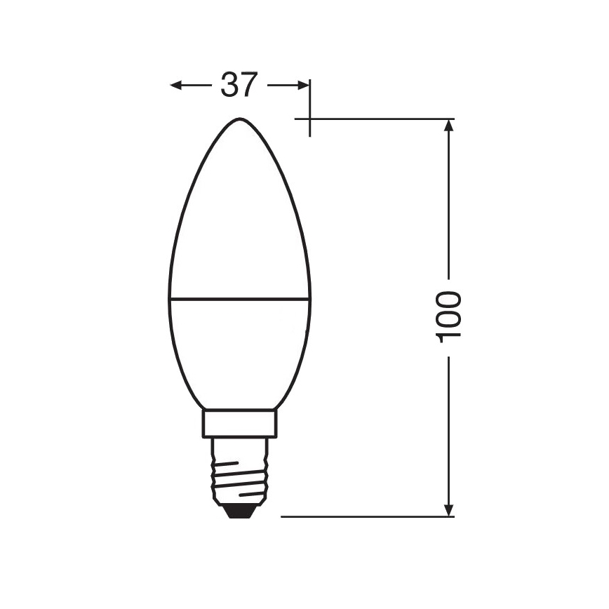 LED Bakteriedödande glödlampa  B40 E14/4,9W/230V 6500K - Osram