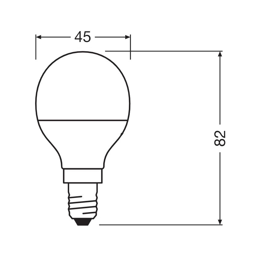 LED Bakteriedödande glödlampa  P40 E14/4,9W/230V 2700K - Osram
