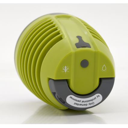 LED Bärbar uppladdningsbar lampa med insektsfångare LED/2W/3,7V 1800 mAh IPX4 grön