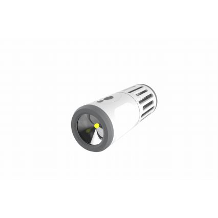 LED Bärbar uppladdningsbar lampa med insektsfångare LED/6W/1800 mAh IPX4 vit/grå