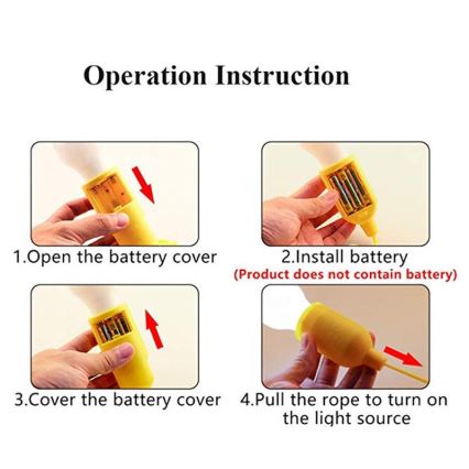 LED bärbar lampa LED/1W/ 3xAAA blå