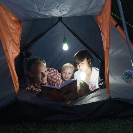 LED bärbar lampa LED/1W/ 3xAAA grön