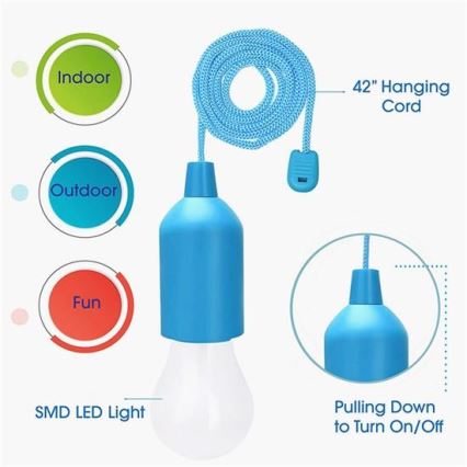 LED bärbar lampa LED/1W/ 3xAAA grön