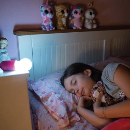 LED bärbar lampa LED/1W/ 3xAAA rosa