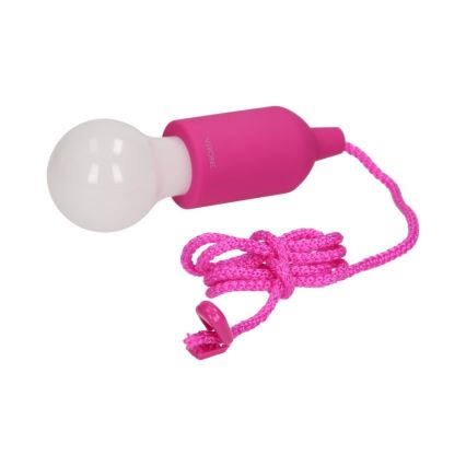 LED bärbar lampa LED/1W/ 3xAAA rosa
