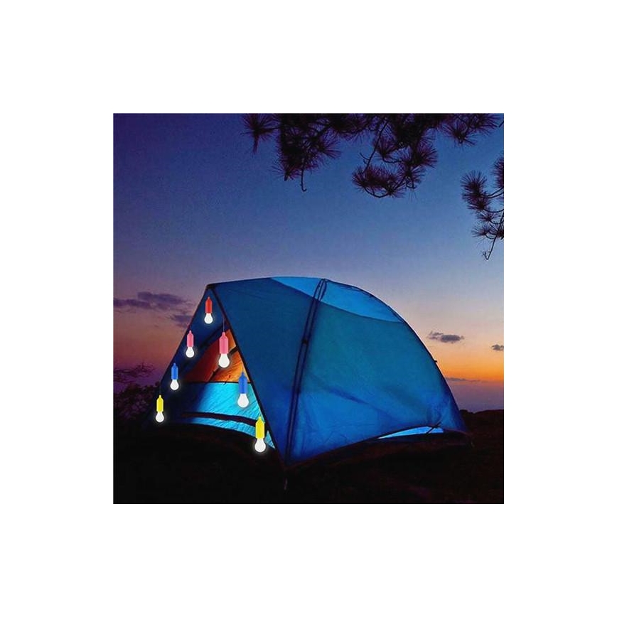 LED bärbar lampa LED/1W/ 3xAAA rosa