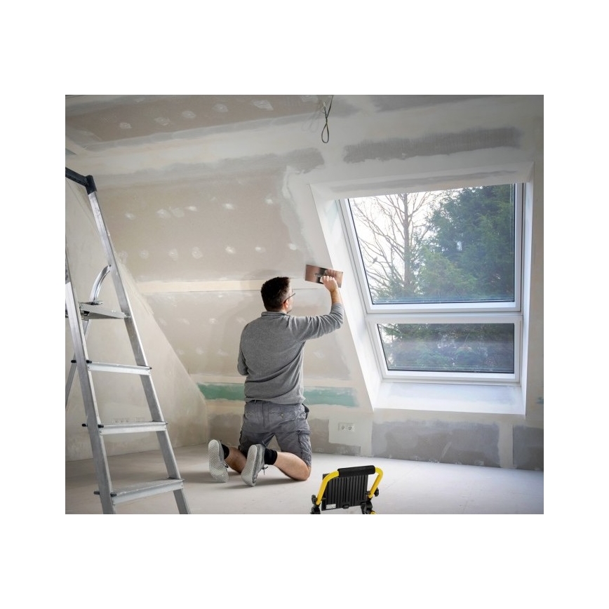 LED bärbar strålkastare TIGRA LED/100W/4000K IP54 svart/gul