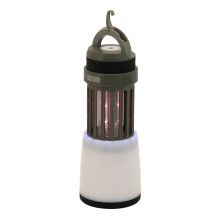 LED Bärbar uppladdningsbar lampa med insektsfälla LED/2W/1800mAh/3xAAA IPX4 grön