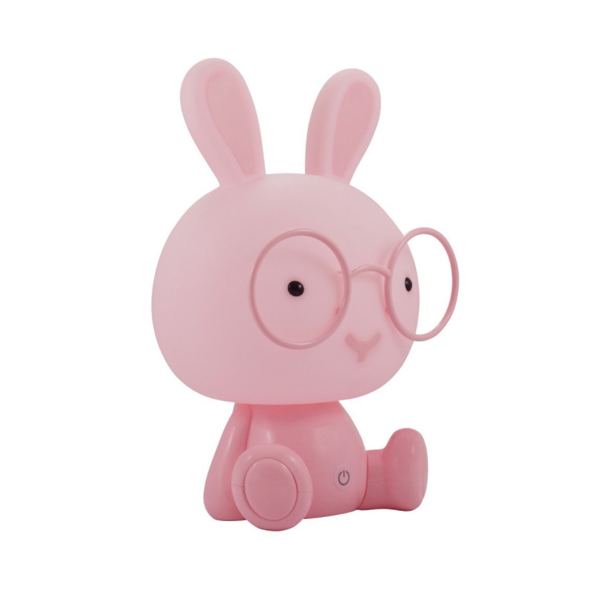 LED Barn nattlampa LED/2.5W bunny rosa