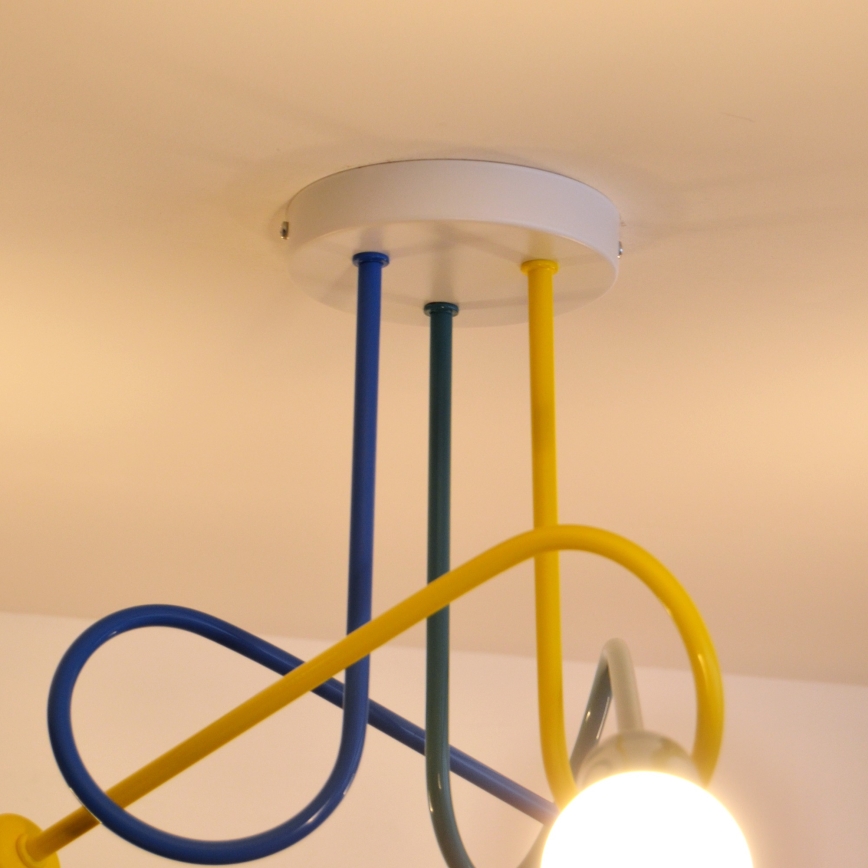 LED Barnlampa takmonterad OXFORD 3xE27/15W/230V