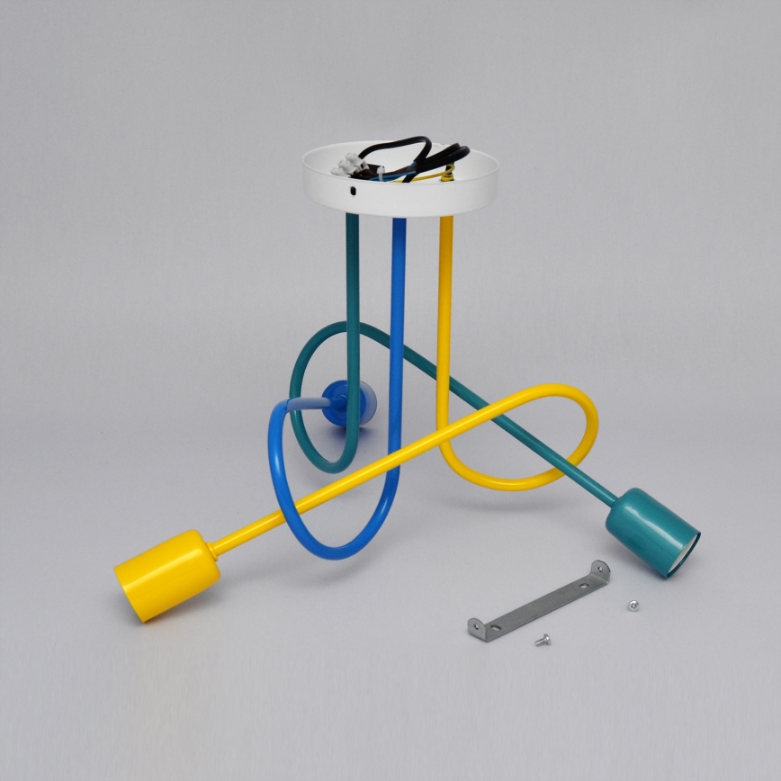 LED Barnlampa takmonterad OXFORD 3xE27/15W/230V