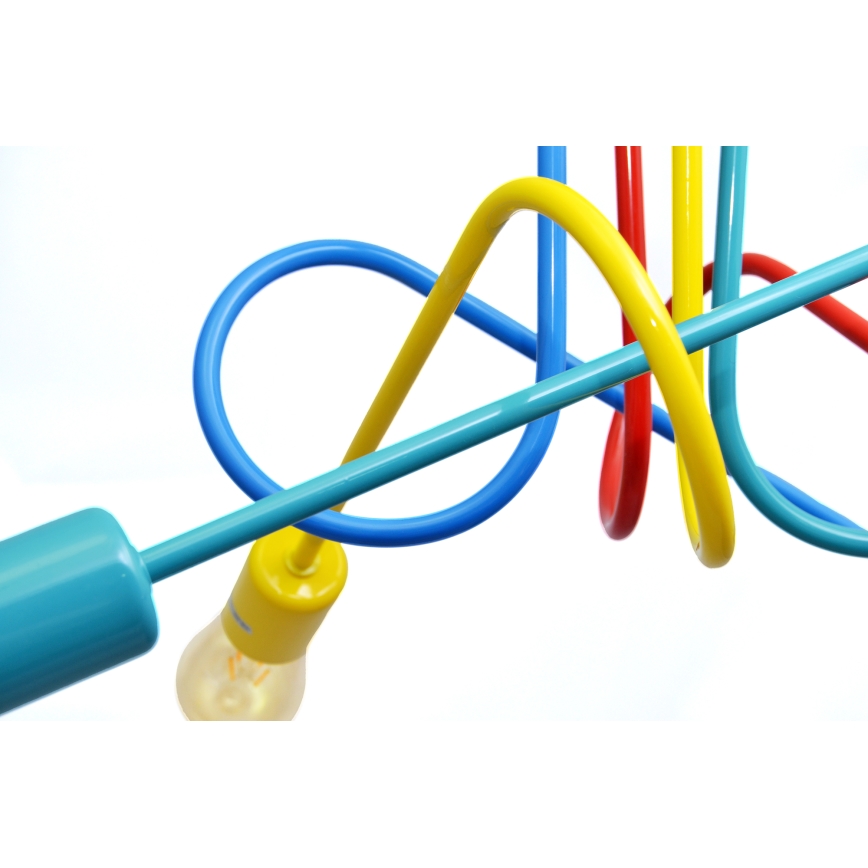 LED Barnlampa takmonterad OXFORD 4xE27/10W/230V