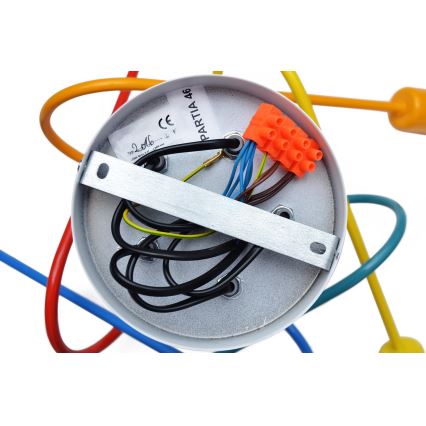 LED Barnlampa takmonterad OXFORD 5xE27/15W/230V