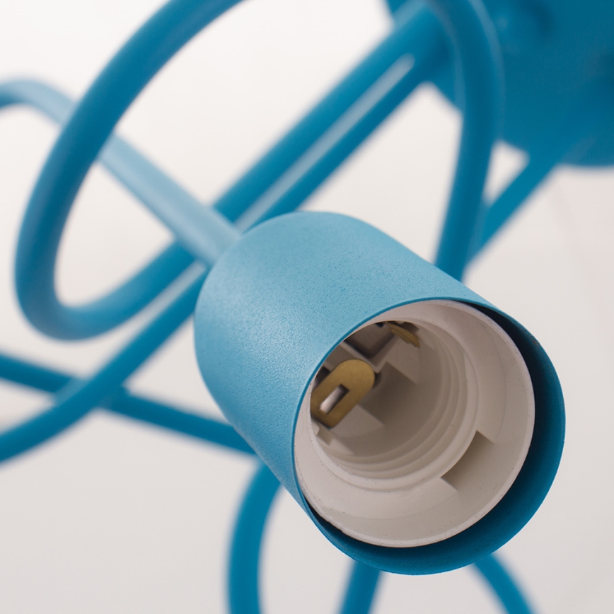 LED barnplafond OXFORD 3xE27/15W/230V blå