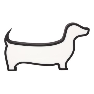 LED barns skrivbordslampa DOG LED/12W/230V svart