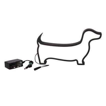 LED barns skrivbordslampa DOG LED/12W/230V svart