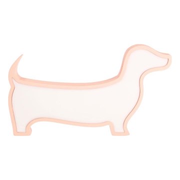 LED barnskrivbordslampa DOG LED/12W/230V rosa