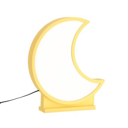LED barnskrivbordslampa MOON LED/12W/230V gul