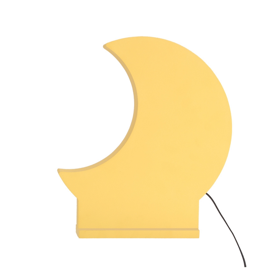 LED barnskrivbordslampa MOON LED/12W/230V gul